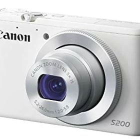 【中古】Canon デジタルカメラ PowerShot S200(ホワイト) F値2.0 広角24mm 光学5倍ズーム PSS200(WH) rdzdsi3