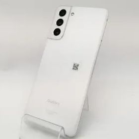 【中古】SAMSUNG au 【SIMロック解除済み】 Galaxy S21 5G ファントムホワイト 8GB 256GB SCG09【新宿】保証期間１ヶ月【ランクB】