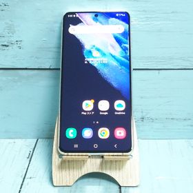 【美品・送料無料】au Galaxy S21 5G SCG09 ファントムホワイト 本体 白ロム SIMロック解除済み SIMフリー 525364