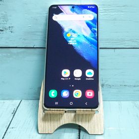 【美品・送料無料】au Galaxy S21 5G SCG09 ファントムホワイト 本体 白ロム SIMロック解除済み SIMフリー 231567