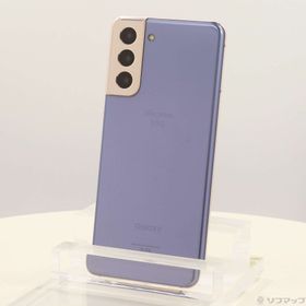 (中古)SAMSUNG Galaxy S21 5G 256GB ファントムバイオレット SC-51B docomoロック解除SIMフリー(269-ud)
