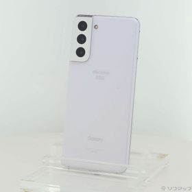 (中古)SAMSUNG Galaxy S21 5G 256GB ファントムホワイト SC-51B docomoロック解除SIMフリー(352-ud)