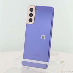 (中古)SAMSUNG Galaxy S21 5G 256GB ファントムバイオレット SC-51B docomoロック解除SIMフリー(269-ud)