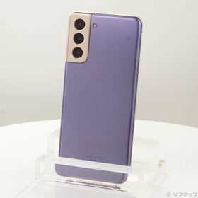 (中古)SAMSUNG Galaxy S21 5G 256GB ファントムバイオレット SC-51B docomoロック解除SIMフリー(348-ud)