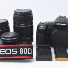 ★美品★ Canon EOS 80D トリプルレンズセット