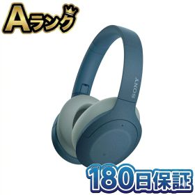 【中古】 整備済み品 SONY ワイヤレスノイズキャンセリングヘッドホン WH-H910N LM ブルー 本体 ソニー ブルートゥース ハイレゾ対応 最大35時間再生 タッチセンサー 徹底除菌清掃済 高品質 送料無料 翌日配送 中古 そにー ぶるー 180日保証