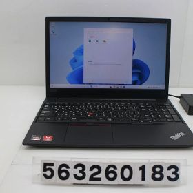 Lenovo ThinkPad E595 Ryzen 5 3500U 2.1GHz/8GB/256GB(SSD)/15.6W/FHD(1920x1080)/Win11【中古】【20260731】
