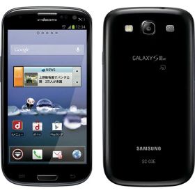 【中古】Cランク【傷や汚れあり】 SIMフリー SC-03E SAMSUNG GALAXY S III α docomo ブラック 利用制限〇(白ロム) 送料無料