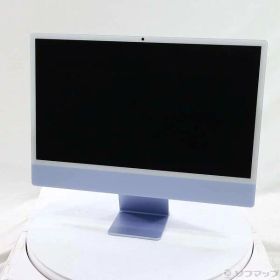 【中古】Apple(アップル) iMac 24-inch Late-2024 MWUF3J／A Apple M4 8コアCPU_8コアGPU 16GB SSD256GB ブルー 〔macOS v26.6〕 【258-ud】