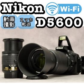 Nikon D5600 ❤️動作確認済 ダブルレンズ スマホ転送 ニコン 一眼レフ