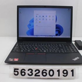 Lenovo ThinkPad E595 Ryzen 5 3500U 2.1GHz/8GB/256GB(SSD)/15.6W/FHD(1920x1080)/Win11 【563260191】