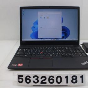 Lenovo ThinkPad E595 Ryzen 5 3500U 2.1GHz/8GB/256GB(SSD)/15.6W/FHD(1920x1080)/Win11 【563260181】