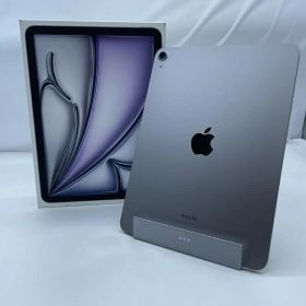 【中古】【WiFiモデル】○Apple 11インチ iPad Air 第6世代 M2 WiFi 128GB スペースグレイ A2902 MUWC3J/A タブレット[19]