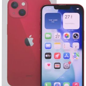 【Apple】アップル『iPhone 13 / 6.1inch / 128GB / SIMロック解除済 au / プロダクトレッド』MLNF3J/A 2021年9月発売 スマートフォン 1週間保証【中古】