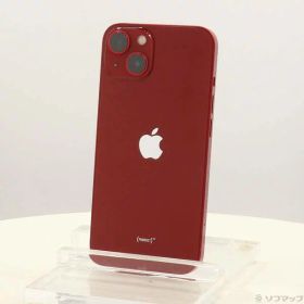 【中古】Apple(アップル) iPhone13 128GB プロダクトレッド MLNF3J／A SIMフリー 【196-ud】