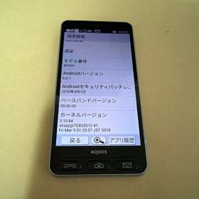 ソフトバンク スマホ 509SH らくらく