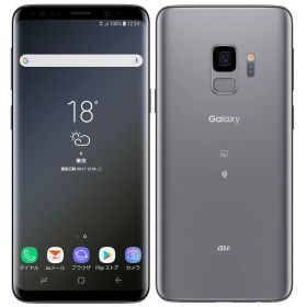 【中古】Aランク【目立った傷や汚れなし】 SIMフリー SCV38 SAMSUNG Galaxy S9 KDDI グレー 利用制限〇(白ロム) 送料無料