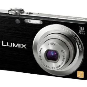 【中古】パナソニック デジタルカメラ LUMIX FH5 ブラック DMC-FH5-K