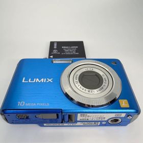 【動作確認済】Panasonic LUMIX DMC-FS7 ブルー デジカメ