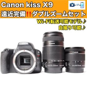✨ スマホ転送 ✨ Canon Kiss X9 ダブルズームセット 初心者セット