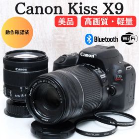 ❤️美品❤️付属品多数❤️Wi-Fi搭載❤️ Canon Kiss X9 ダブルレンズ