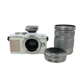 OLYMPUS PEN Lite E-PL7 ホワイト 14-42mm 40-140mm ダブルレンズセット オリンパス カメラ 中古 W11481992