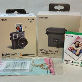 ４点セット新品FUJIFILMinstax mini 41+ケース+フィルムほか