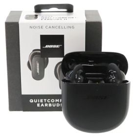 【BOSE】ボーズ『Bose QuietComfort Earbuds II / トリプルブラック』2022年9月発売 オーディオ 1週間保証【中古】