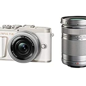【中古】OLYMPUS ミラーレス一眼カメラ PEN E-PL10 EZダブルズームキット ホワイト