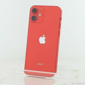 〔中古〕Apple(アップル) iPhone12 mini 64GB プロダクトレッド MGAE3J／A SIMフリー〔377-ud〕