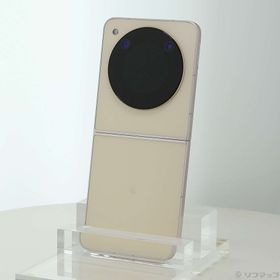 (中古)ZTE Libero Flip 128GB ゴールド A304ZT Y!mobile SIMフリー(368-ud)