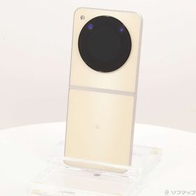 (中古)ZTE Libero Flip 128GB ゴールド A304ZT Y!mobile SIMフリー(258-ud)