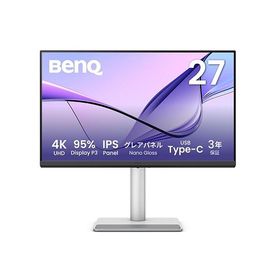 ベンキュージャパン Mac向け4Kモニター 27型 シルバー H445.1~560.1×W613.8×D220.2mm MA270UP 1点