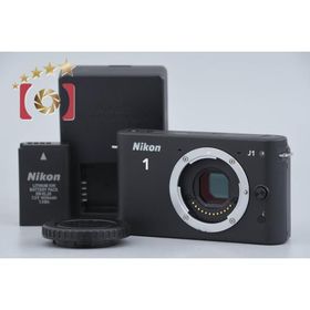 【中古】Nikon ニコン 1 J1 ブラック ミラーレス一眼カメラ シャッター回数僅少