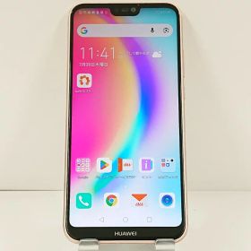 HUAWEI P20 lite HWV32 au サクラピンク 送料無料 本体 c21757 【中古】