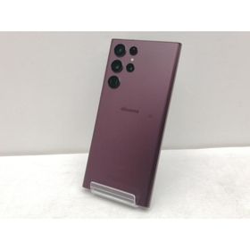 【中古】SAMSUNG docomo 【SIMフリー】 Galaxy S22 Ultra バーガンディ 12GB 256GB SC-52C【仙台イービーンズ】保証期間１ヶ月【ランクC】