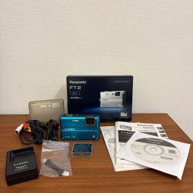【美品】Panasonic DMC-FT2 ブルー 防水防塵カメラ