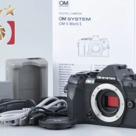 【中古】OM SYSTEM (OLYMPUS) オーエム システム OM-5 Mark II ブラック ミラーレス一眼カメラ シャッター回数僅少