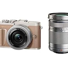 【中古】（非常に良い）OLYMPUS ミラーレス一眼カメラ PEN E-PL10 EZダブルズームキット ブラウン