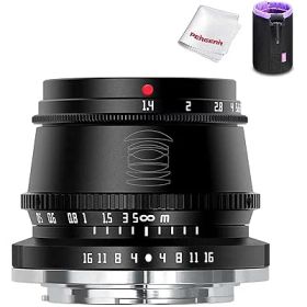 【2年付】 35mm F1.4 手動焦点固定レンズ fujiカメラに対応 富士Xマウント 6群7枚 単焦点レンズ fuji X-A1 X-A10 X-A2 X-A3 X-A5 X-M1 X-M2 X-H1 X-T1 X-T10 X-T2 X-T20