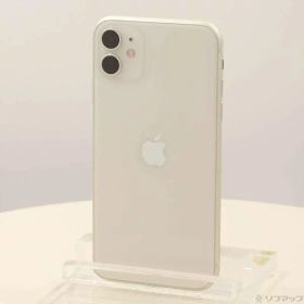 【中古】Apple(アップル) iPhone11 64GB ホワイト MWLU2J／A SIMフリー 【247-ud】