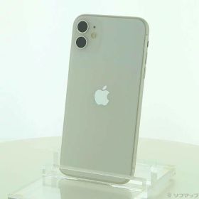 【中古】Apple(アップル) iPhone11 64GB ホワイト MWLU2J／A SIMフリー 【247-ud】
