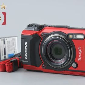 【中古】OLYMPUS オリンパス TOUGH TG-5 レッド コンパクトデジタルカメラ シャッター回数僅少