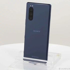 【中古】SONY(ソニー) Xperia 5 128GB ブルー J9260JPL SIMフリー 【262-ud】