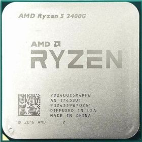 AMD Ryzen 5 2400G 4C 8T 3.6GHz to 3.9GHz Socket AM4 Raven Ridge 14NM 4MB 65W Feb 2018