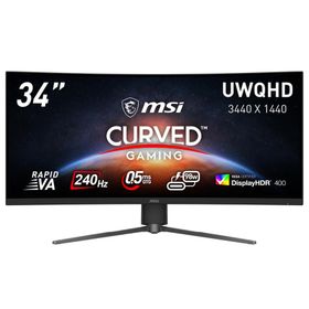 【お取り寄せ】MSI (MPG-346CQRF-X24) 34インチ 240Hz UWQHDモニター (湾曲1500R /3440 x 1440 (240Hz) /HDMI2.1 /Displayport1.4a /USB Type-C)