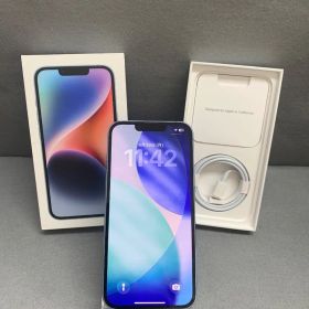 美品 Appleストア版 SIMフリー iPhone14 128GB ブルー色