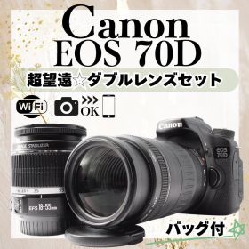 超高画質✨Canon EOS 70D ダブルレンズ 初心者 ハイアマチュア