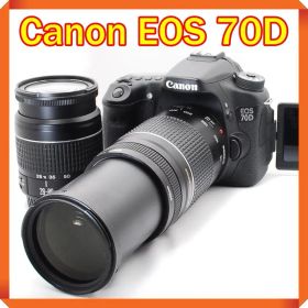 ✨ Canon EOS 70D 一眼レフ スマホ転送 ダブルレンズセット