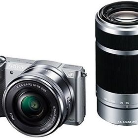 【中古】 SONY ミラーレス一眼 α5000 ダブルズームレンズキット シルバー ILCE-5000Y-S 当店保証30日間 人気 ミラーレス 一眼レフ 交換レンズ カメラ